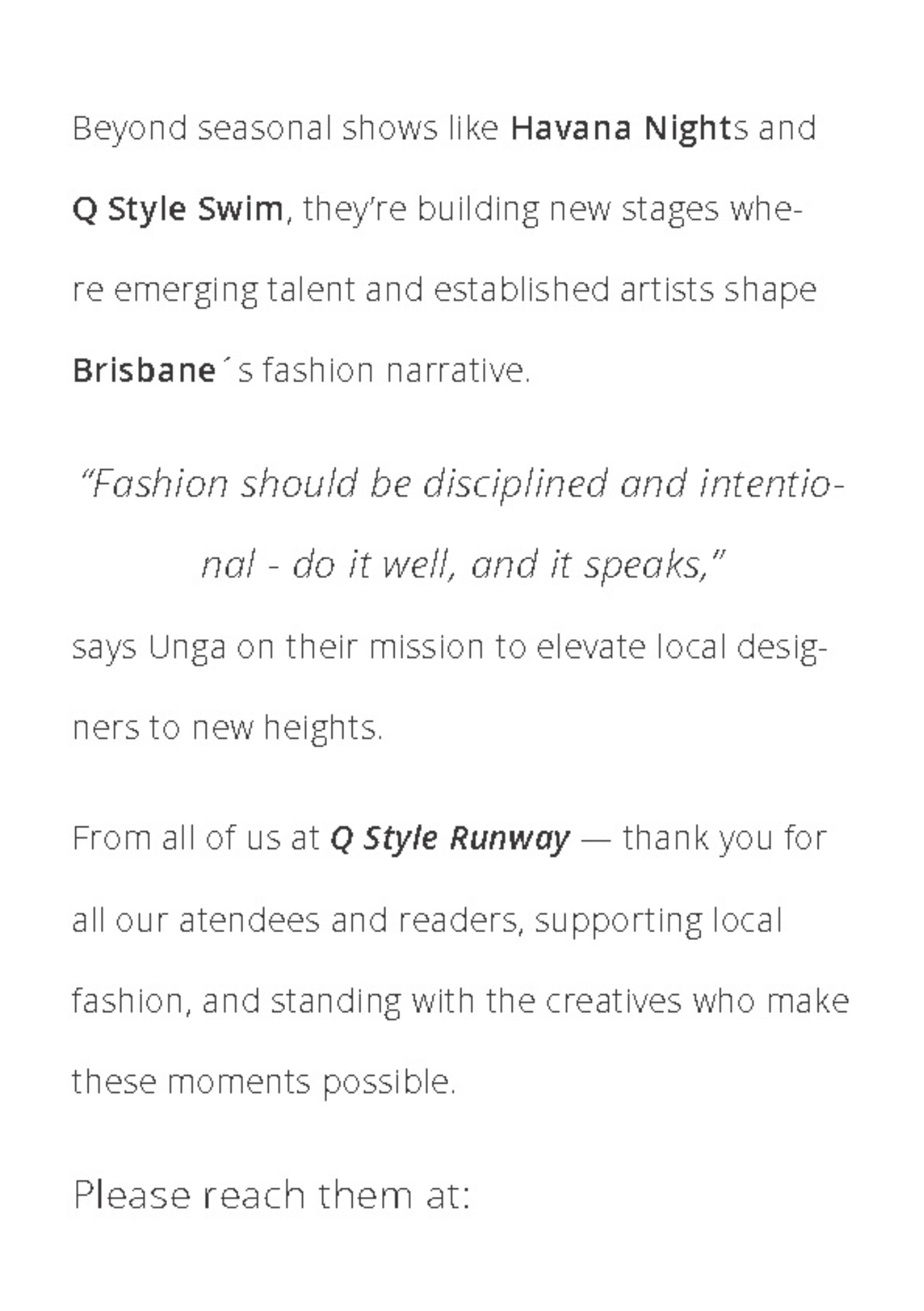 Q STYLE - Special Issue